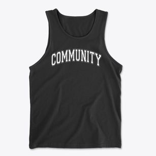 Community Christian School Varsity Arch Men's Cotton Tank