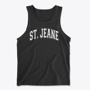 St Jean Baptiste Parish Varsity Arch Men's Cotton Tank