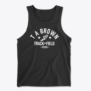 T A Brown Elementary School Track and Field Men's Cotton Tank