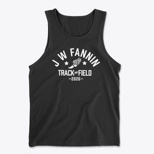 J W Fannin Elementary School Track and Field Men's Cotton Tank