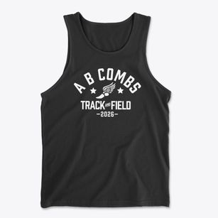 A B Combs Elementary School Track and Field Men's Cotton Tank