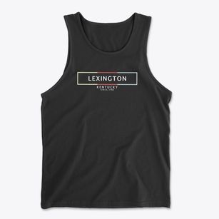 Lexington Kentucky Artbox Men's Cotton Tank