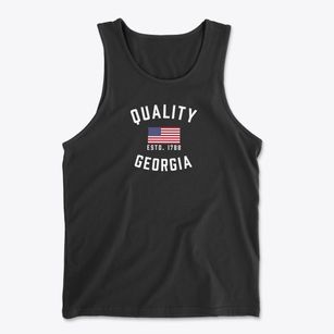 Quality Georgia Patriot Men's Cotton Tank