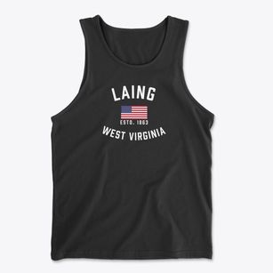 Laing West Virginia Patriot Men's Cotton Tank