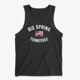Big Spring Tennessee Patriot Men's Cotton Tank