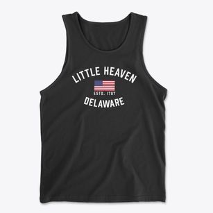 Little Heaven Delaware Patriot Men's Cotton Tank