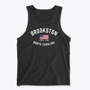 Brookston North Carolina Patriot Men's Cotton Tank