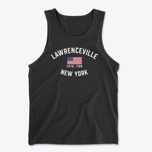 Lawrenceville New York Patriot Men's Cotton Tank