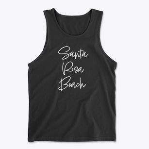 Santa Rosa Beach Florida Freestyle Men's Cotton Tank