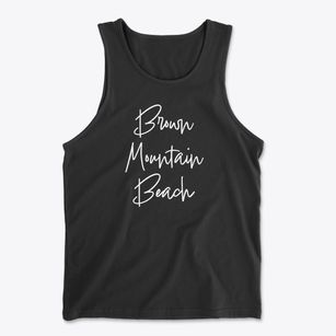Brown Mountain Beach North Carolina Freestyle Men's Cotton Tank