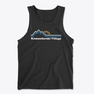 Komandorski Village California Mountain View Men's Cotton Tank