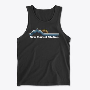 New Market Station Virginia Mountain View Men's Cotton Tank