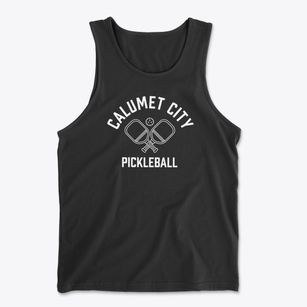 Calumet City Illinois Pickleball Men's Cotton Tank