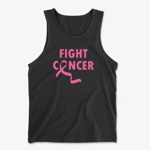   Fight Cancer Ribbon Men's Cotton Tank