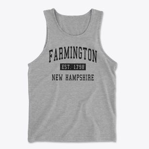 Farmington New Hampshire Classic Established Men's Cotton Tank