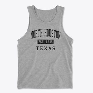 North Houston Texas Classic Established Men's Cotton Tank