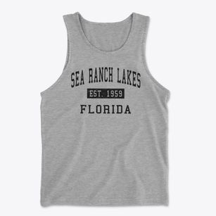 Sea Ranch Lakes Florida Classic Established Men's Cotton Tank