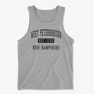 West Peterborough New Hampshire Classic Established Men's Cotton Tank