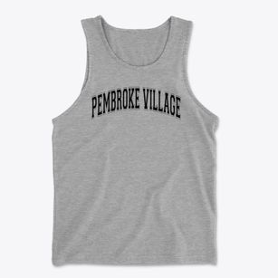 Pembroke Village School Varsity Arch Men's Cotton Tank