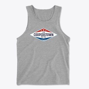 Cooperstown New York Diamond Star Men's Cotton Tank