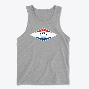 Cook Nebraska Diamond Star Men's Cotton Tank