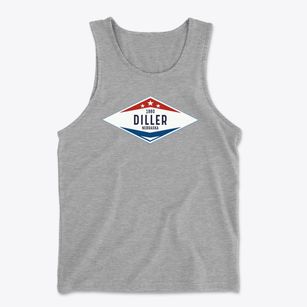 Diller Nebraska Diamond Star Men's Cotton Tank