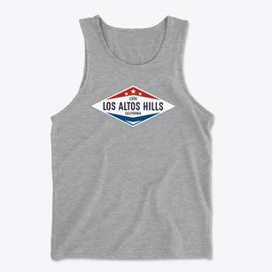 Los Altos Hills California Diamond Star Men's Cotton Tank