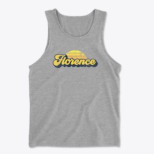 Florence New York Sublime Sunset Men's Cotton Tank