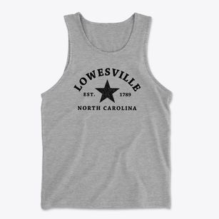 Lowesville North Carolina Star Men's Cotton Tank