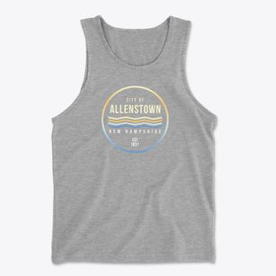 Allenstown New Hampshire Color Fade Men's Cotton Tank
