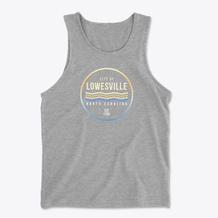 Lowesville North Carolina Color Fade Men's Cotton Tank