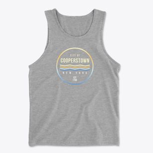 Cooperstown New York Color Fade Men's Cotton Tank