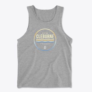 Cleburne Texas Color Fade Men's Cotton Tank