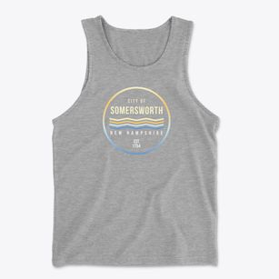 Somersworth New Hampshire Color Fade Men's Cotton Tank