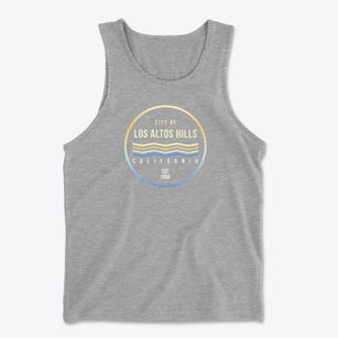 Los Altos Hills California Color Fade Men's Cotton Tank