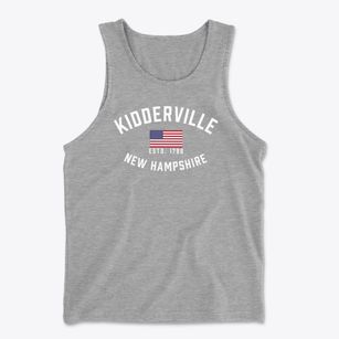 Kidderville New Hampshire Patriot Men's Cotton Tank