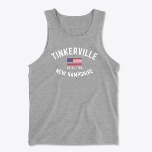 Tinkerville New Hampshire Patriot Men's Cotton Tank