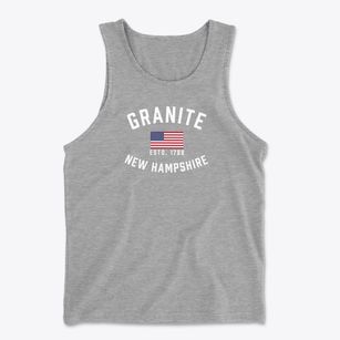 Granite New Hampshire Patriot Men's Cotton Tank