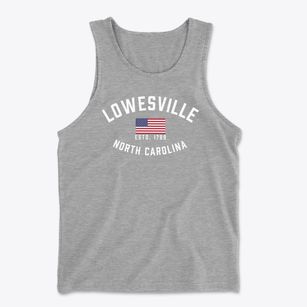 Lowesville North Carolina Patriot Men's Cotton Tank