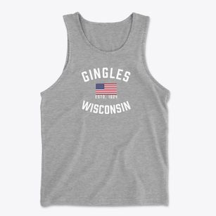 Gingles Wisconsin Patriot Men's Cotton Tank