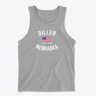 Diller Nebraska Patriot Men's Cotton Tank