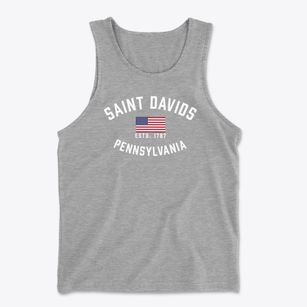 Saint Davids Pennsylvania Patriot Men's Cotton Tank