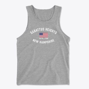 Sabattus Heights New Hampshire Patriot Men's Cotton Tank