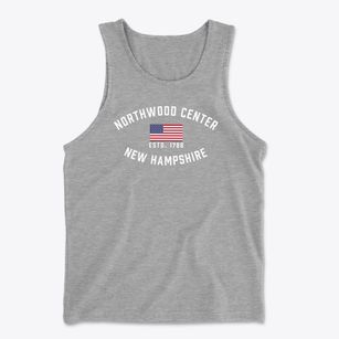 Northwood Center New Hampshire Patriot Men's Cotton Tank