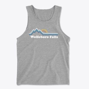 Wolfeboro Falls New Hampshire Mountain View Men's Cotton Tank