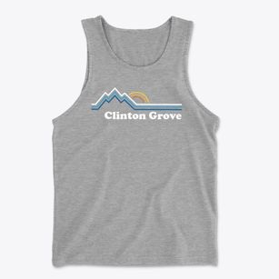 Clinton Grove New Hampshire Mountain View Men's Cotton Tank