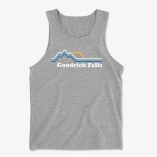 Goodrich Falls New Hampshire Mountain View Men's Cotton Tank