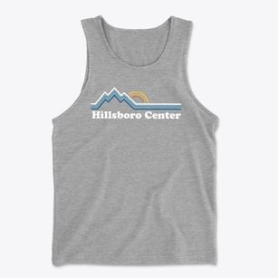 Hillsboro Center New Hampshire Mountain View Men's Cotton Tank