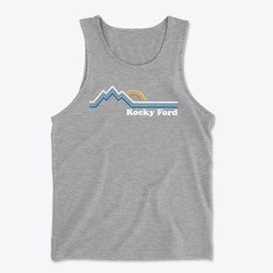 Rocky Ford Colorado Mountain View Men's Cotton Tank