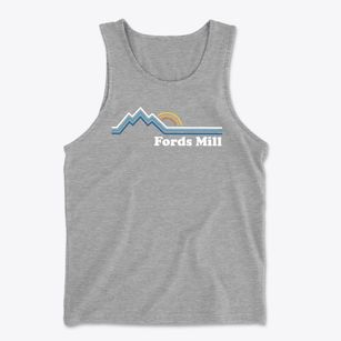 Fords Mill New Hampshire Mountain View Men's Cotton Tank